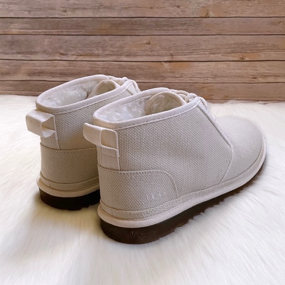 UGG Men’s Neumel Natural Hemp Canvas Chukka Boots - Picture 2 of 7